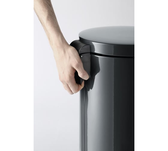 Стальная корзина для мусора DURABLE с педалью, 12 литров антрацит 341158