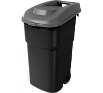 Бак для мусора Econova на колесах 90 л, (черный) 434272913
