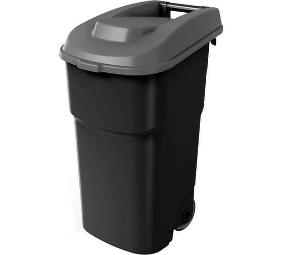 Бак для мусора Econova на колесах 90 л, (черный) 434272913