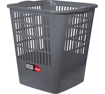 Мусорная корзина BORA 16 л пластик темно-серый 1/23 ПЛ-BO039d