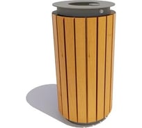 Урна 7 скамеек Тубус сосна, дуб 67102/ТУБУС/C_ДУБ