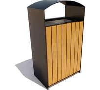 Урна 7 скамеек Базис, лиственница, дуб 67104/БАЗИС/Л_ДУБ