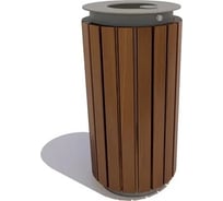 Урна 7 скамеек Тубус сосна, палисандр 67102/ТУБУС/C_ПАЛ
