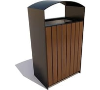 Урна 7 скамеек Базис, лиственница, палисандр 67104/БАЗИС/Л_ПАЛ