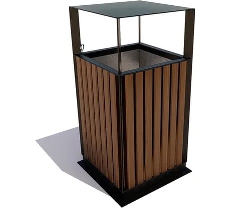 Урна-пепельница 7 скамеек Эстет, сосна, палисандр 67100/ЭСТ_ПЕП/9005/С_ПАЛ