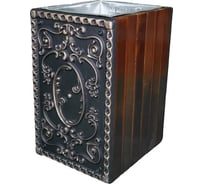 Урна 7 скамеек Ампир КОМБИ-1, сосна, тик 66009/АМП_К/9005/C_ТИК