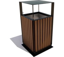 Урна 7 скамеек Эстет сосна, палисандр 67064/ЭСТ/9005/С_ПАЛ