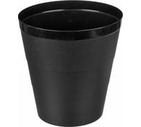 Корзина для бумаг BURO круглая 14 л, пластик, черный 1734690