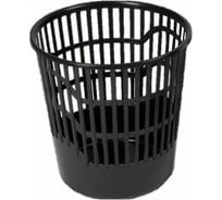 Корзина для бумаг BURO круглая, 12 л, пластик, черный 1535348