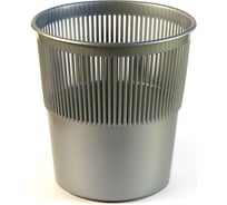Корзина для бумаг BURO круглая 10 л, пластик, серый 1734684