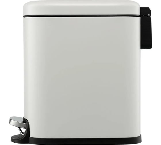 Мусорное ведро Smart Solutions с педалью, светло-серое, 5 л SS0000244