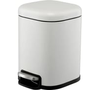 Мусорное ведро Smart Solutions с педалью, светло-серое, 6 л SS0000246