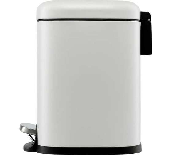 Мусорное ведро Smart Solutions с педалью, светло-серое, 6 л SS0000246