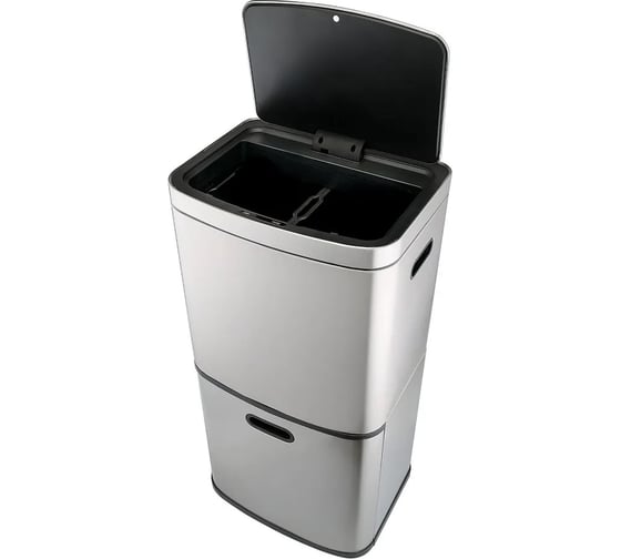 Мусорный контейнер Smart Solutions Smart Bin с 2-мя отделениями, сенсорный, 60 л SS0000250