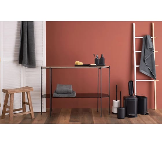 Мусорное ведро Smart Solutions с педалью, графит, 5 л SS0000245