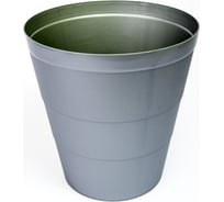 Цельная корзина для бумаг Calligrata Uni пластик 14 л серая 4754043
