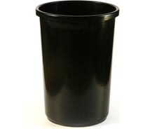 Цельная корзина для бумаг Calligrata Uni пластик 12 л черная 4754039