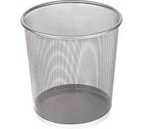 Металлическая корзина для бумаг Calligrata сетка серая 10 литров 548722