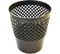 Сетчатая корзина для бумаг Calligrata Uni Офис-Класс пластик 12 л, черная 4754030