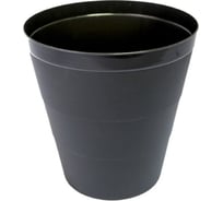 Цельная корзина для бумаг Calligrata Uni пластик 14 л черная 4754042