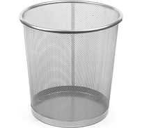 Металлическая корзина для бумаг Calligrata сетка серая 15 литров 3142038