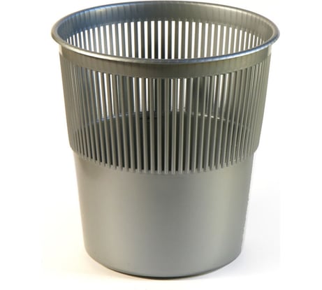 Сетчатая корзина для бумаг Calligrata Uni пластик 12 л серая 4754055