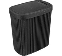 Контейнер для мусора Econova VELVET 5,9Л 225х140Х253ММ (Черный гранит) 435204350
