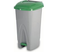 Контейнер хозяйственный с крышкой GENSINI 2-х колесный, 55,5х50х90 см, 110 л, зеленый 2272_зел