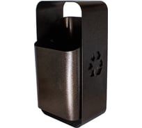 Урна уличная ПРОФМЕТСТИЛЬ прямоугольная коричневая МАФ-1 1148