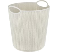 Корзина для бумаг IDEA ВЯЗАНИЕ 10 л ротанг М 2499
