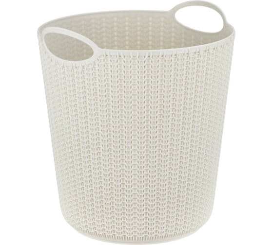 Корзина для бумаг IDEA ВЯЗАНИЕ 10 л ротанг М 2499 1