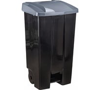 Бак IDEA 110 л с педалью на колесах серый М 2395