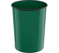 Корзина для бумаг ErichKrause литая пластиковая Classic, 13.5л, зеленая 58452