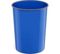 Корзина для бумаг ErichKrause литая пластиковая Classic, 13.5л, синяя 58450