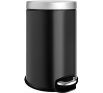 Педальное ведро WeltWasser WW ERFIE BL 5 л черный матовый 10000000896