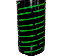 Урна уличная ПРОФМЕТСТИЛЬ Индастриал зелёная, с крышкой 1153