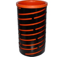 Урна уличная ПРОФМЕТСТИЛЬ Индастриал оранжевая, без крышки 1152