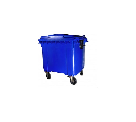 Мусорный контейнер INTELLPACK 1100 л на колёсах с крышкой, синий int - IP 22.C19