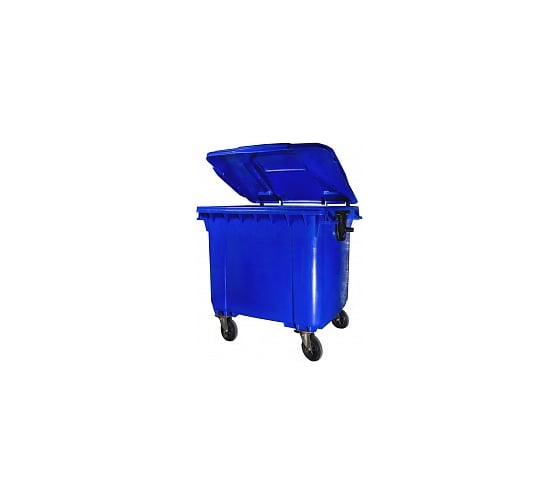 Мусорный контейнер INTELLPACK 1100 л на колёсах с крышкой, синий int - IP 22.C19
