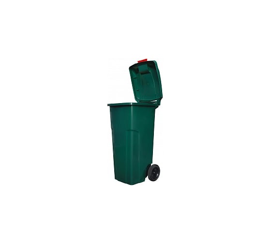Мусорный контейнер INTELLPACK 120 л с застежкой зелёный int -K 11120zGR