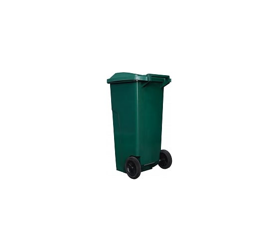 Мусорный контейнер INTELLPACK 120 л с застежкой зелёный int -K 11120zGR