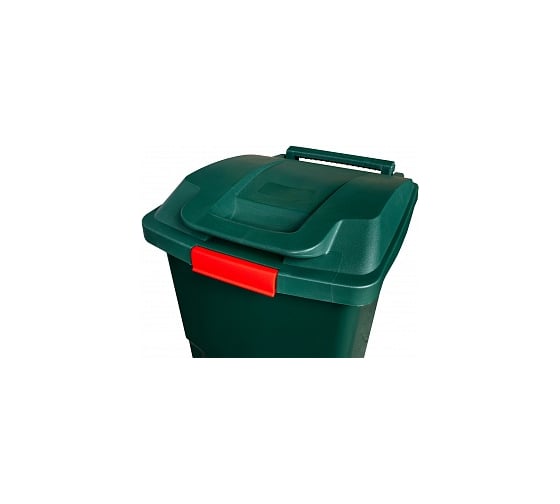 Мусорный контейнер INTELLPACK 120 л с застежкой зелёный int -K 11120zGR