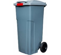 Мусорный контейнер INTELLPACK 120 л с застежкой серый int -K 11120zGY