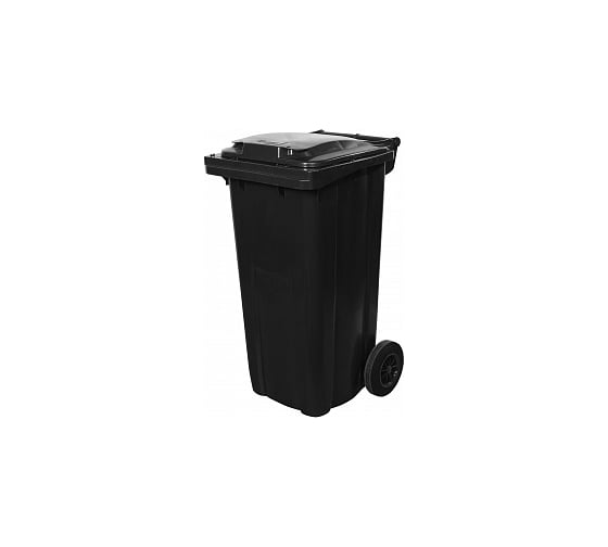 Мусорный контейнер INTELLPACK 120 л на колёсах с крышкой, серый int - IP 27.C29 1