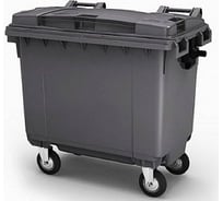 Мусорный контейнер INTELLPACK 770 л на колёсах с крышкой, серый int - IP 26.С19