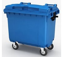 Мусорный контейнер INTELLPACK 660 л на колёсах с крышкой, синий int - IP 01660BL