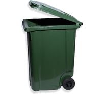 Мусорный контейнер INTELLPACK 360 л на колёсах с крышкой, зелёный int - IP 01360GR
