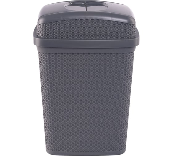 Контейнер для мусора HOBBY LIFE DIAMOND темно-серый HL011172DG