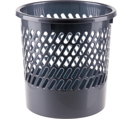 Корзина для бумаг OfficeClean 11 л, сетчатая, серый цвет 299874