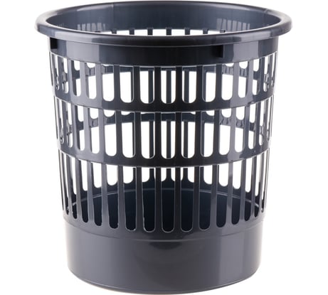Корзина для бумаг OfficeClean 9л, сетчатая, серая 299872